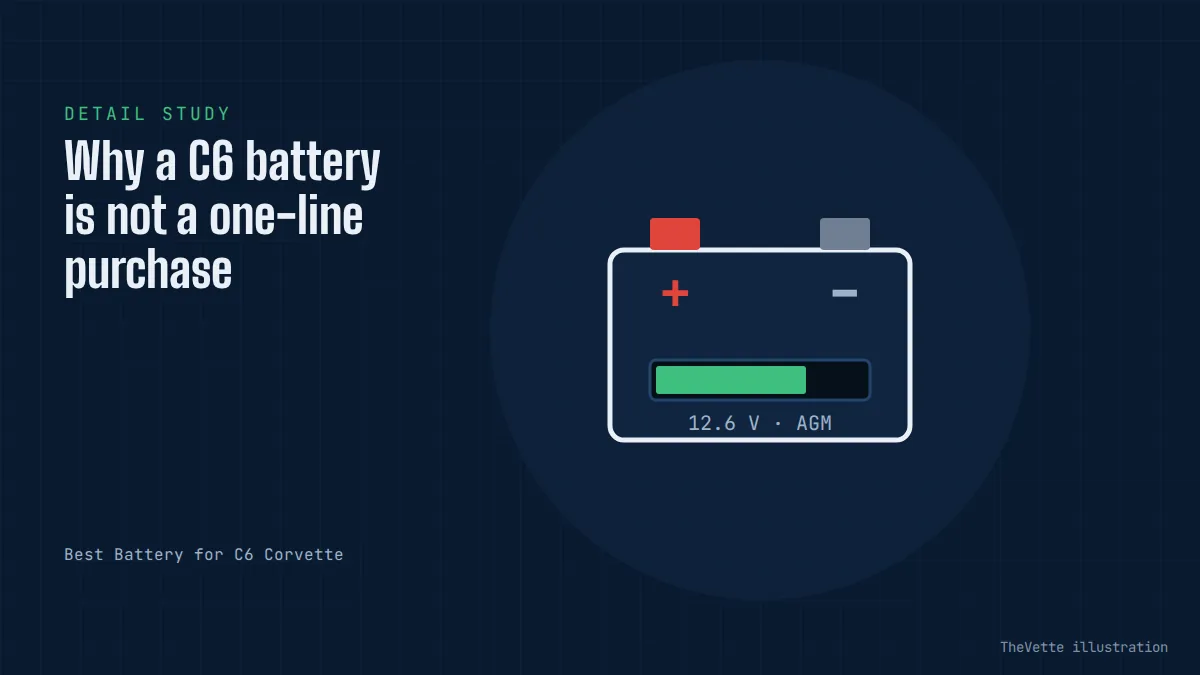 Detail illustration for Best Battery for C6 Corvette