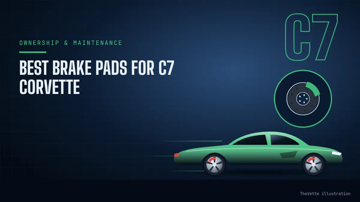 Illustrated cover for Best Brake Pads for C7 Corvette