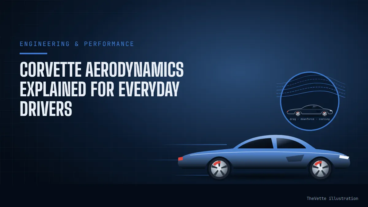 Illustrated cover for Corvette Aerodynamics Explained for Everyday Drivers