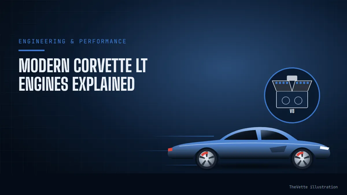 Illustrated cover for Modern Corvette LT Engines Explained