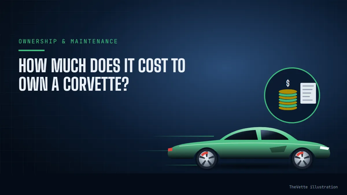 Illustrated cover for How Much Does It Cost to Own a Corvette?