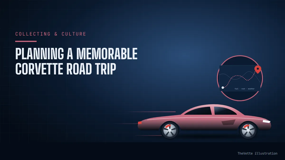 Illustrated cover for Planning a Memorable Corvette Road Trip