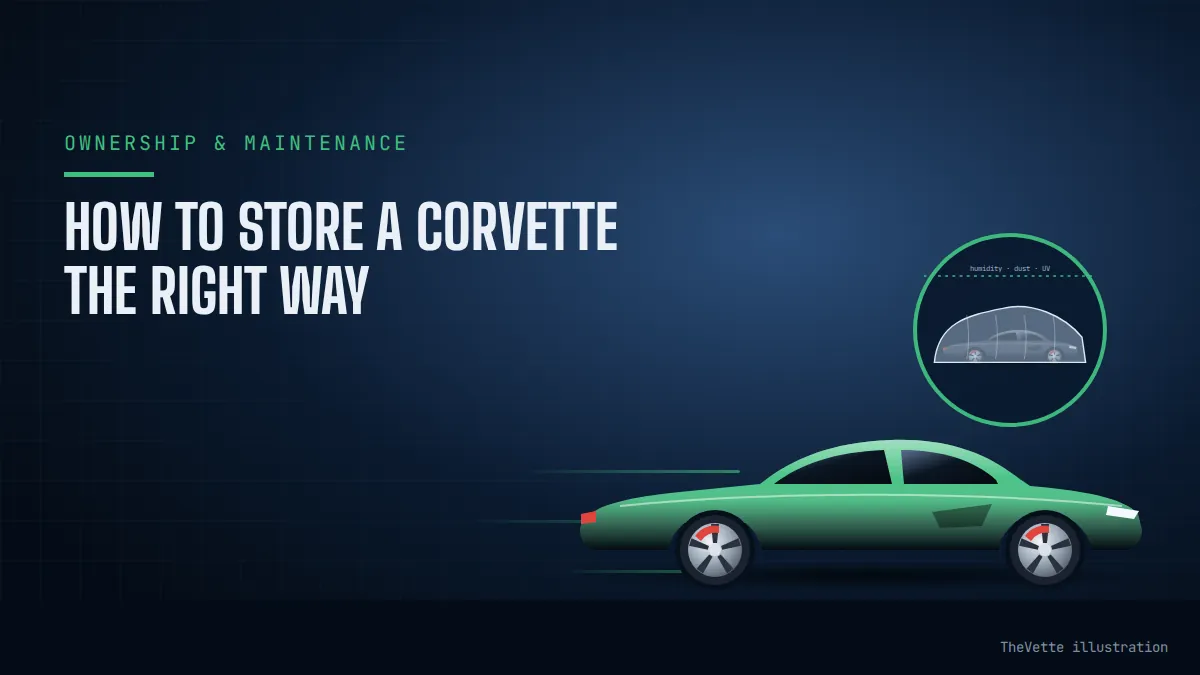 Illustrated cover for How to Store a Corvette the Right Way